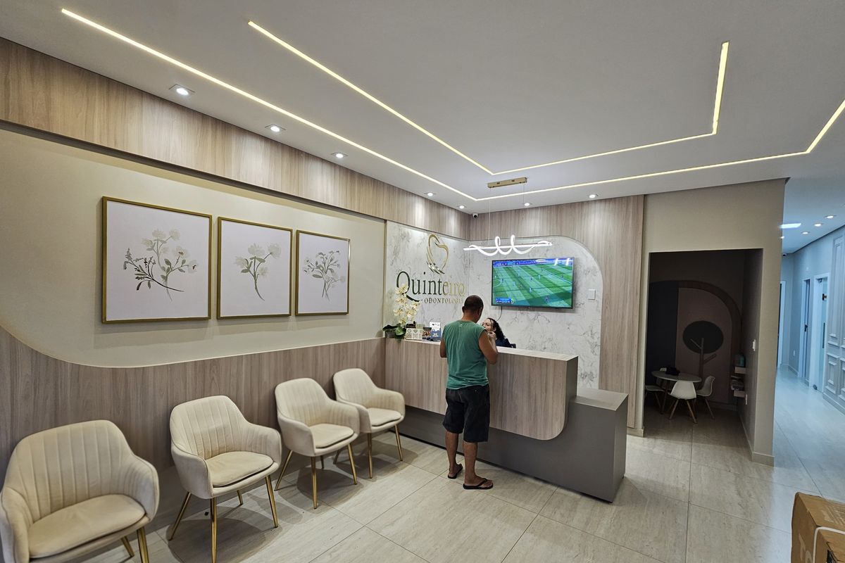 Sala de espera da Quinteiro Odontologia